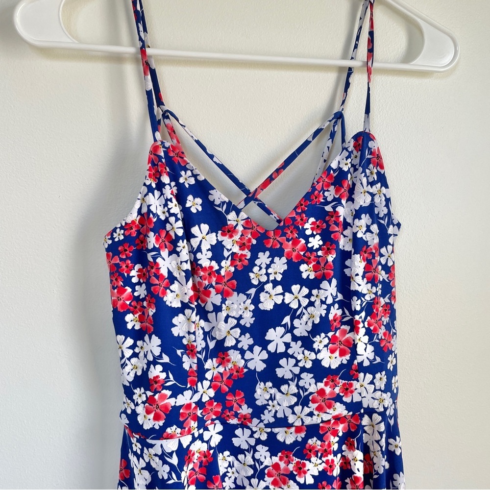NWOT The General Good blue floral dress